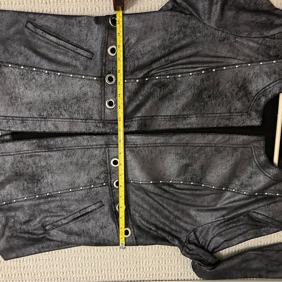 Joseph Ribkoff Black Textured Blazer with Stud Accents - Picture 7 of 7